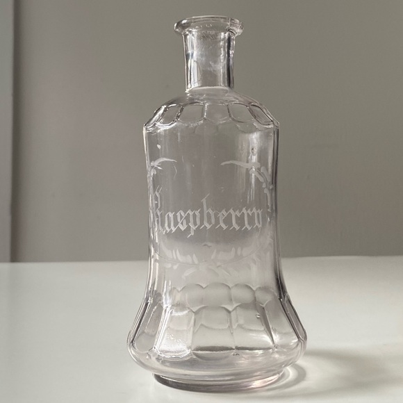 Antique Raspberry Bar Back Bottle - Picture 2 of 9